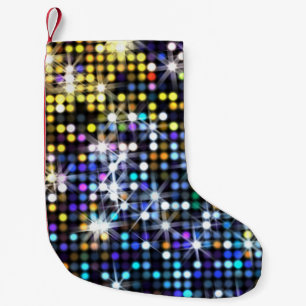 Meia De Natal Pequena Luzes decor: Moda abstrato glamourosa
