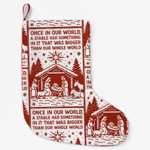 Meia De Natal Pequena Maior que todo o nosso mundo 1