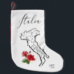 Meia De Natal Pequena *~* Mapa de Rosas italianos de Itália<br><div class="desc">* ESTOQUE DE NATAL: Italia Itália Mapeie Rosas Flag Colors com duas linhas de texto que você pode PERSONALIZAR ou simplesmente excluir. Esta é uma imagem que diz ITÁLIA, que é a tradução ITALIANA da ITÁLIA. Este é um presente excelente para si mesmo ou para aqueles que amam a Itália!...</div>