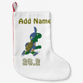 Meia De Natal Pequena Marathon Turtle Runner em Azul