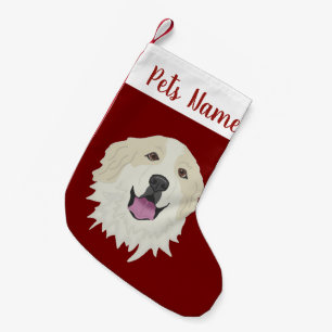 Meia De Natal Pequena Marcação personalizada dos Pirenéus-Badger do E