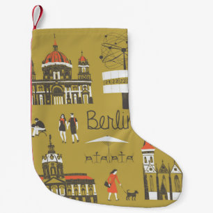Meia De Natal Pequena Marcas de Berlim, Ilustração Monumental.