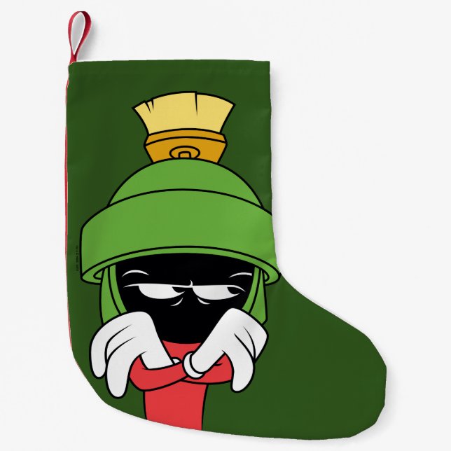 Meia De Natal Pequena MARVIN THE MARTIAN™ Pout (Frente)