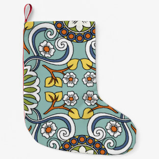 Meia De Natal Pequena Medallion Turkey Style Vintage Patterno