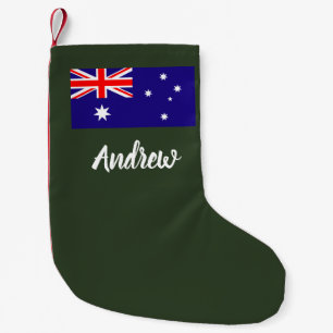 Meia De Natal Pequena Meia australiana personalizada do Natal da