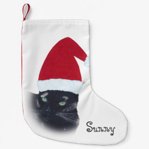 Meia De Natal Pequena Meia conhecida do Natal do papai noel do gato da