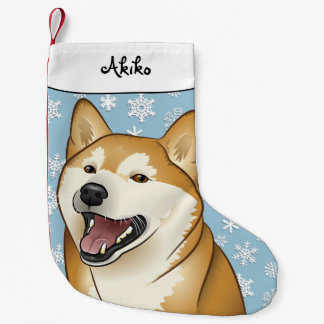 Meia De Natal Pequena Meia feliz de Shiba Inu do Feliz Natal