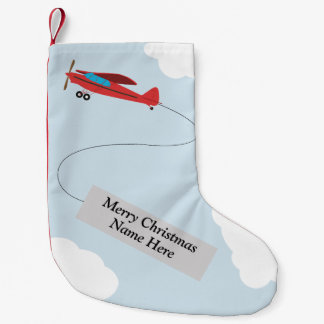 Meia De Natal Pequena Meia personalizada do Natal da aviação