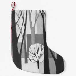 Meia De Natal Pequena Meia urbana modernista da pintura do inverno