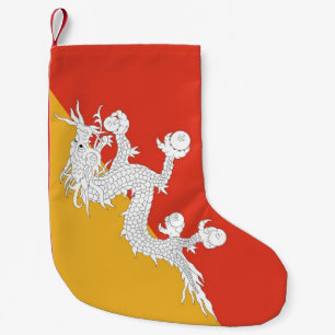 Meia De Natal Pequena Meias de Natal com a Bandeira do Butão