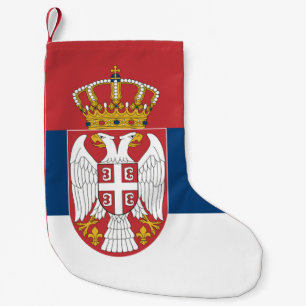 Meia De Natal Pequena Meias de Natal com Bandeira da Sérvia