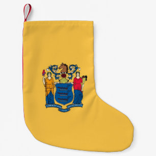 Meia De Natal Pequena Meias de Natal com Bandeira de Nova Jersey