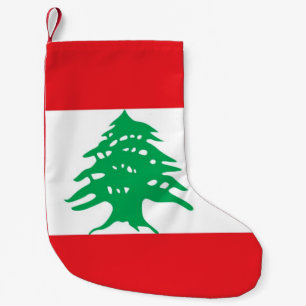Meia De Natal Pequena Meias de Natal com Bandeira do Líbano