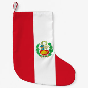 Meia De Natal Pequena Meias de Natal com Bandeira do Peru
