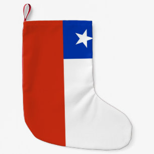 Meia De Natal Pequena Meias do Natal com a bandeira do Chile