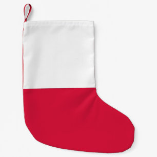 Meia De Natal Pequena Meias do Natal com a bandeira do Polônia