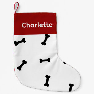 Meia De Natal Pequena Meias personalizadas para cães - Coloque seu cacho