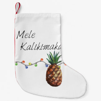 Meia De Natal Pequena Mele Kalikimaka - meia do Natal