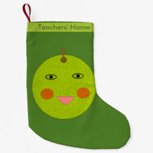 Meia De Natal Pequena Melhor Professora Feliz Escória Personalizada da A