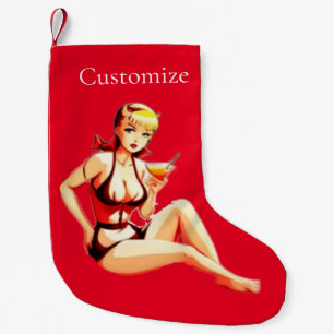 Meia De Natal Pequena Menina Bikini, Loura-branca, Thunder_Cove