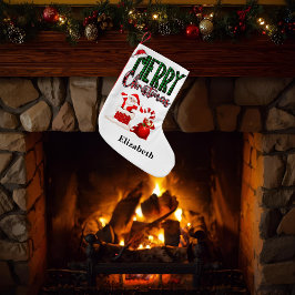 Meia De Natal Pequena Merry Christmas by Santa - Christmas Stocking