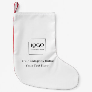 Meia De Natal Pequena Modelo de logotipo personalizado elegante