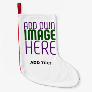 MEIA DE NATAL PEQUENA MODELO DE TEXTO DE IMAGEM BRANCA SIMPLES EDITÁVEL 