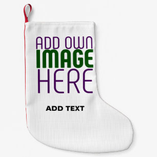 MEIA DE NATAL PEQUENA MODELO DE TEXTO DE IMAGEM BRANCA SIMPLES EDITÁVEL