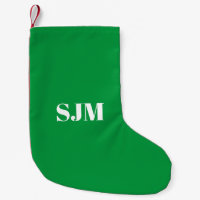 Monograma personalizado verde-vermelho mínimo