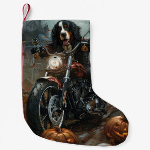 Meia De Natal Pequena Moto de Montanha Bernesa para Cavalgada de Hallowe