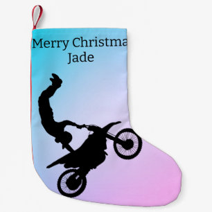 Meia De Natal Pequena Motocross