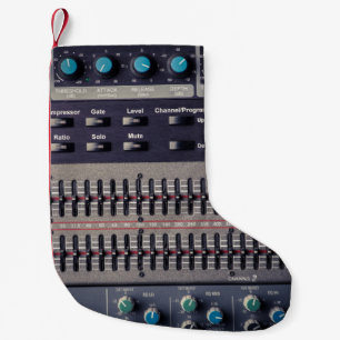 Meia De Natal Pequena Muitos botões do Mixer de Som Studio