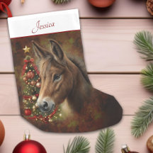 Mule Holiday Christmas Tree Animal Personalizado