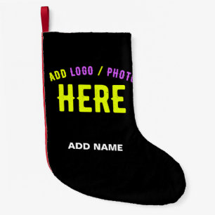 MEIA DE NATAL PEQUENA NA MODA MODERNO PERSONALIZÁVEL NEGRO VERIFICADO CO