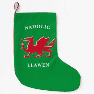 Meia De Natal Pequena Nadolig Llawen Welsh Simple Celtic Felry Natal