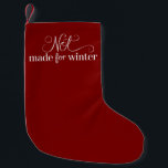 Meia De Natal Pequena Não Feita Para A Feliz De Natal Do Winter Cozy Sea<br><div class="desc">Não Feita Para A Feliz De Natal E Férias Brilhantes Da Época De Inverno</div>