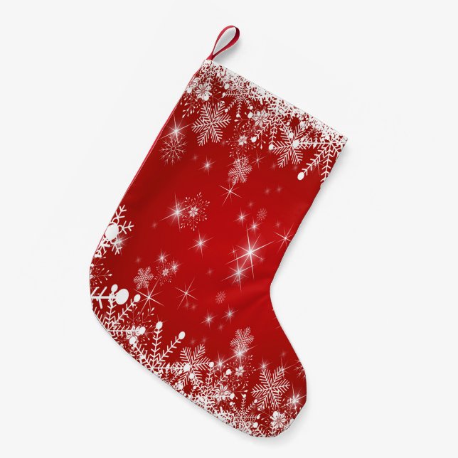 Meia De Natal Pequena Natal (Frente (Pendurada))