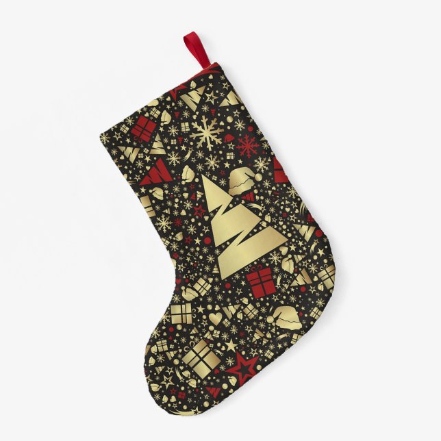 Meia De Natal Pequena Natal (Verso (Pendurada))