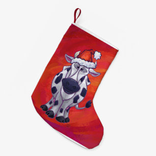 Meia De Natal Pequena Natal da vaca