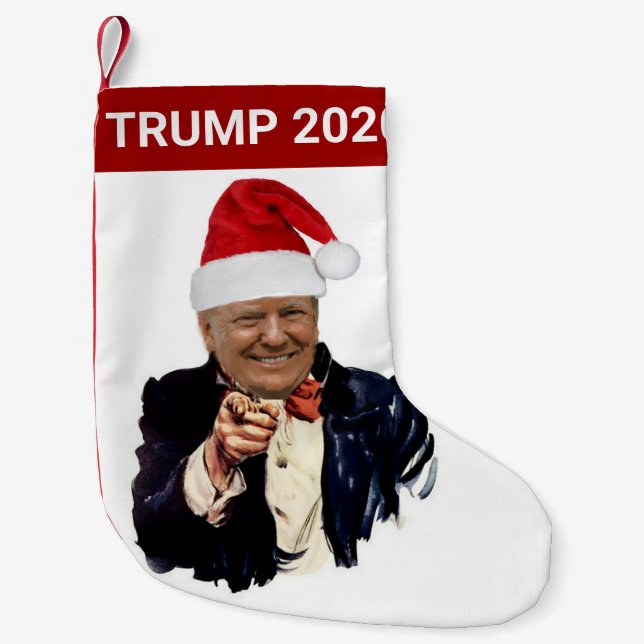 Meia De Natal Pequena Natal de Donald Trump 2020 (Frente)