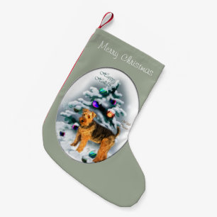Meia De Natal Pequena Natal de galês Terrier