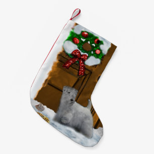 Meia De Natal Pequena Natal de Sealyham Terrier