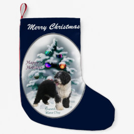 Meia De Natal Pequena Natal do Cão de Água Espanhol