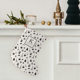 Meia De Natal Pequena Natal em Paris | Monograma