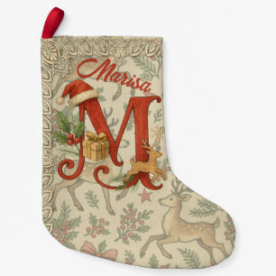 Meia De Natal Pequena Natal Festivo Cute Inicial de Natal M