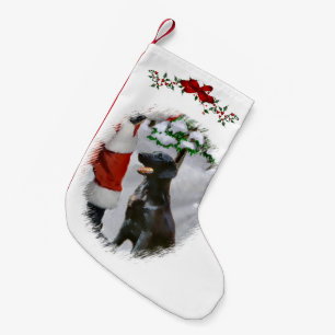 Meia De Natal Pequena Natal Liso-Revestido do Retriever