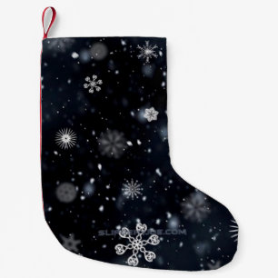 Meia De Natal Pequena Natal mágico e pacífico de inverno do SlipperyJoe