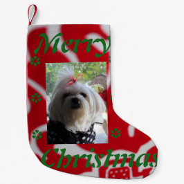 Meia De Natal Pequena Natal maltês