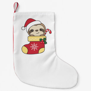 Meia De Natal Pequena natal-preguiça