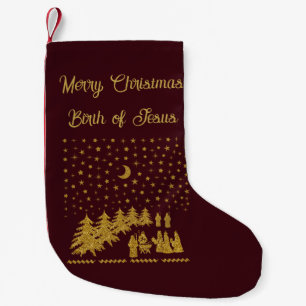 Meia De Natal Pequena Natal religioso, Nascimento de Jesus